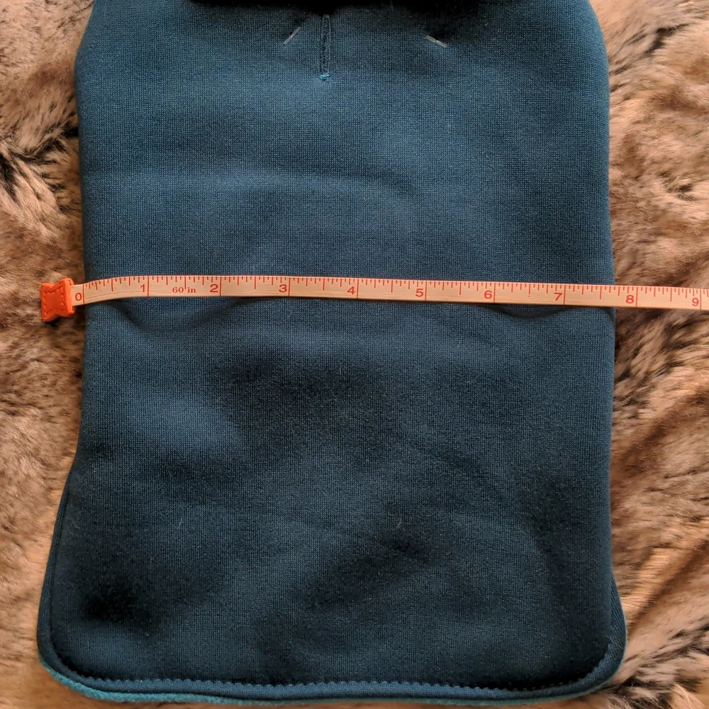 Sold🌷5 for $20🌷 SM - ADD-ON: Teal Reversable Polar Fleece Dog Coat - Picture 4 of 8